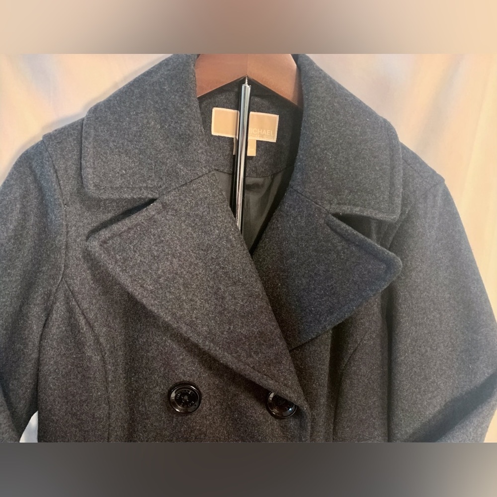 Michael Kors - Wool Blend Dark Grey Peacoat - Perfect Condition - Small - Picture 9 of 9